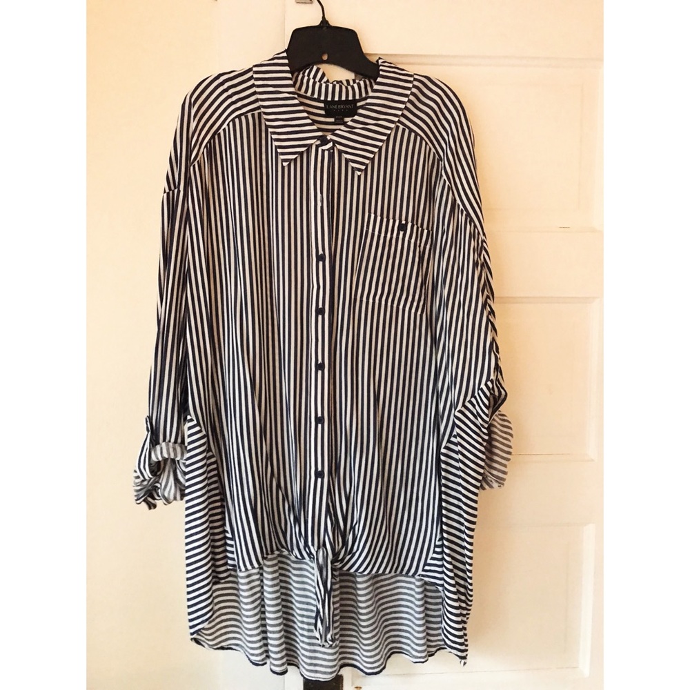 Classic striped button down made modern